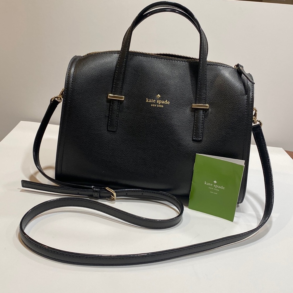 Kate Spade, New York black crossbody or handle purse.